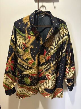 Men’s Indonesian Batik Button Down XL
